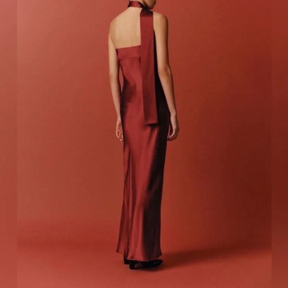 Reformation Oren Silk Dress In Romance, NWOT, NEVER WORN, NO FLAWS. - Picture 2 of 3